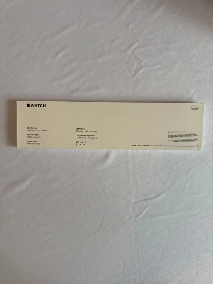 Originální řemínek Apple Sport Loop 40 mm černý – zánovní