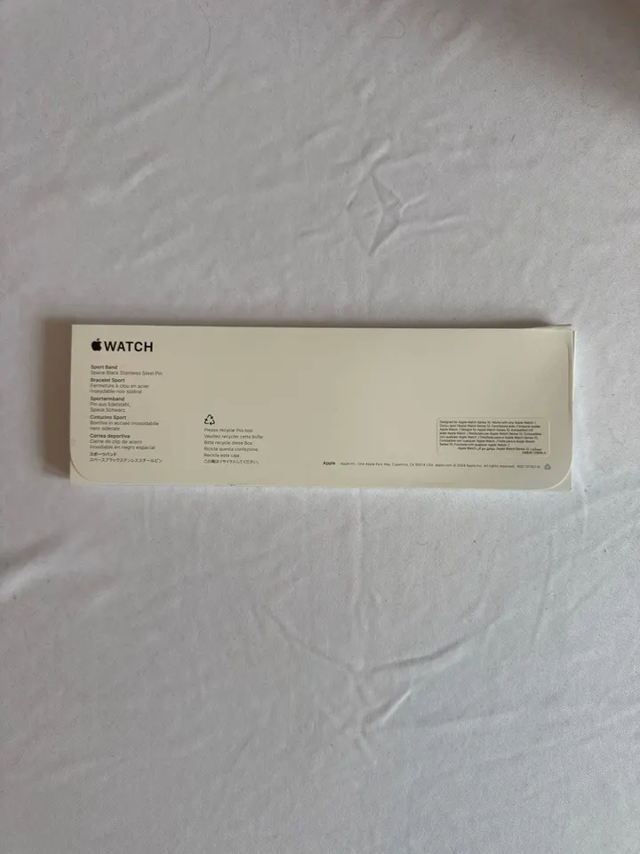Řemínek Apple Sport Band 42 mm M/L černý – originál, nový, neotevřený