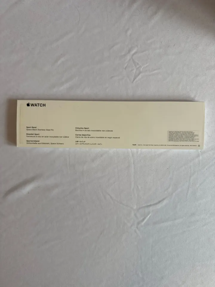 Řemínek Apple Sport Band 44 mm S/M + M/L černý – originál, zánovní