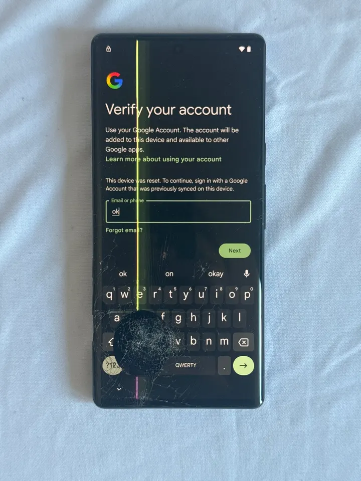 Google Pixel 6 Pro 128 GB – rozbitý displej i záda, FRP, na díly